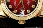 Rolex - Datejust Ladies 278278 31mm Pre Flt YG/YG Red/Dia GMF A2824