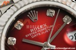 Rolex - Datejust Ladies 278274 31mm Jub Flt SS/SS Red/Dia GMF A2824 | 롤렉스 - 데이트저스트 레이디스 278274 31mm 주브 플랫 SS/SS 레드/다이아 GMF A2824