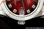 Rolex - Datejust Ladies 278274 31mm Jub Flt SS/SS Red/Dia GMF A2824 | 롤렉스 - 데이트저스트 레이디스 278274 31mm 주브 플랫 SS/SS 레드/다이아 GMF A2824