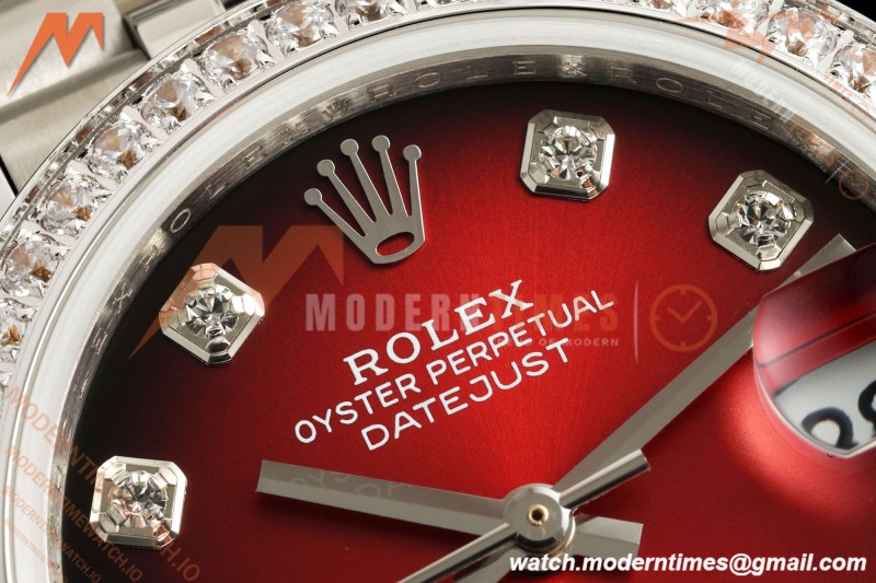 Rolex - Datejust Ladies 278274 31mm Jub Dia SS/SS Red/Dia GMF A2824