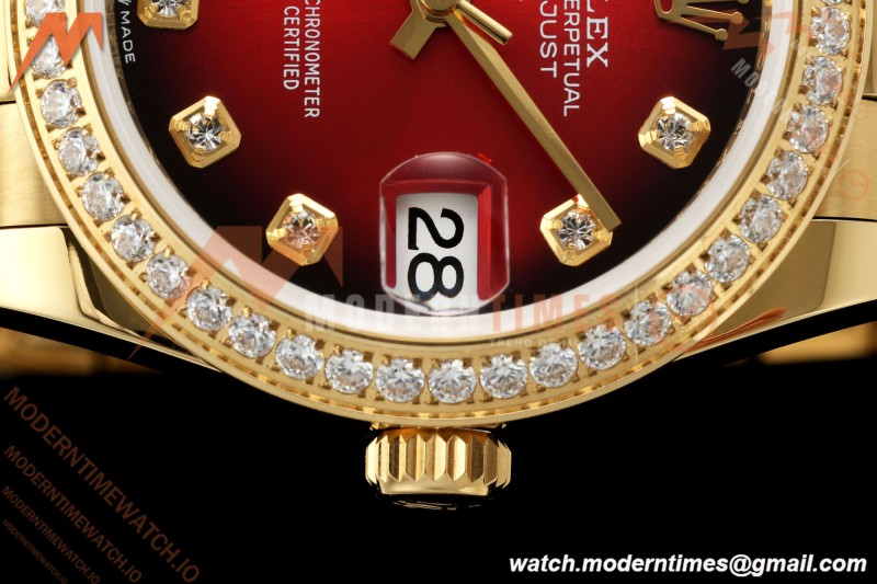 Rolex – Datejust Damen 278288RBR 31 mm Pre Dia YG/YG Rot/Dia GMF A2824