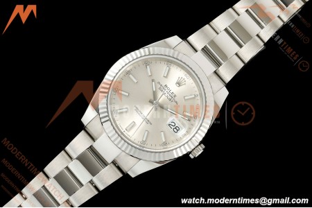 Rolex - Datejust 126334 41mm Oys Flt 904L SS/SS Silv/Stk SCF VR3235 | 롤렉스 - 데이트저스트 126334 41mm 오이스터 플랫 904L 스테인리스 스틸/스테인리스 스틸 실버/스틱 다이얼 SCF VR3235 무브먼트
