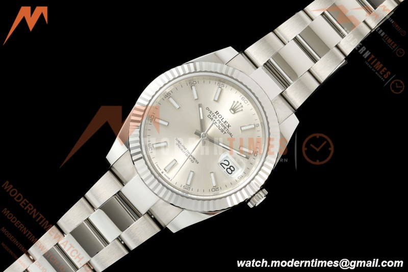 Rolex - Datejust 126334 41mm Oys Flt 904L SS/SS Silv/Stk SCF VR3235 | 롤렉스 - 데이트저스트 126334 41mm 오이스터 플랫 904L 스테인리스 스틸/스테인리스 스틸 실버/스틱 다이얼 SCF VR3235 무브먼트