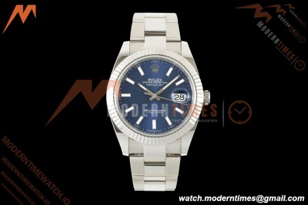 Rolex - Datejust 126334 41mm Oys Flt 904L SS/SS Blu/Stk SCF VR3235