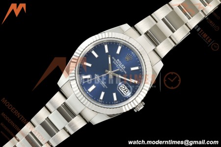 Rolex - Datejust 126334 41mm Oys Flt 904L SS/SS Blu/Stk SCF VR3235