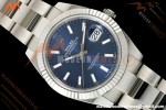 Rolex - Datejust 126334 41mm Oys Flt 904L SS/SS Blu/Stk SCF VR3235