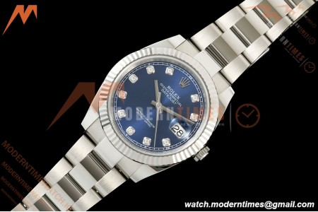 Rolex - Datejust 126334 41mm Oys Flt 904L SS/SS Blu/Dia SCF VR3235 | 롤렉스 데이트저스트 126334 41mm 오이스터 플랫 904L 스테인리스 스틸/스테인리스 스틸 블루 다이얼/다이아몬드 VR3235 무브먼트