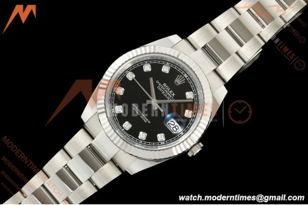 Rolex - Datejust 126334 41mm Oys Flt 904L SS/SS Blk/Dia SCF VR3235 | 롤렉스 데이트저스트 126334 41mm 오이스터 플랫 904L 스테인리스 스틸/스테인리스 스틸 블랙/다이아몬드 SCF VR3235