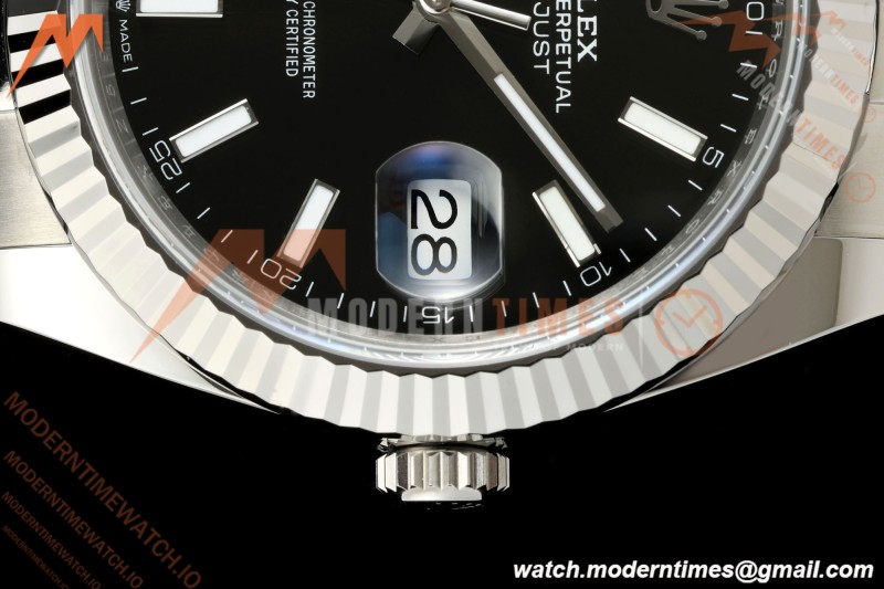 Rolex - Datejust 126334 41mm Oys Flt 904L SS/SS Blk/Stk SCF VR3235 | 롤렉스 데이트저스트 126334 41mm 오이스터 플랫 904L 스테인리스 스틸/스테인리스 스틸 블랙 다이얼/스틱 인덱스 SCF VR3235 무브먼트