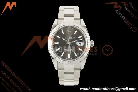 Rolex - Datejust 126334 41mm Oys Flt 904L SS/SS Gray/Stk SCF VR3235 | 롤렉스 데이트저스트 126334 41mm 오이스터 플랫 904L 스테인리스 스틸/스테인리스 스틸 그레이/스틱 다이얼 SCF VR3235 무브먼트