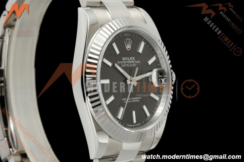 Rolex - Datejust 126334 41mm Oys Flt 904L SS/SS Gray/Stk SCF VR3235 | 롤렉스 데이트저스트 126334 41mm 오이스터 플랫 904L 스테인리스 스틸/스테인리스 스틸 그레이/스틱 다이얼 SCF VR3235 무브먼트
