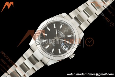 Rolex - Datejust 126334 41mm Oys Flt 904L SS/SS Gray/Stk SCF VR3235 | 롤렉스 데이트저스트 126334 41mm 오이스터 플랫 904L 스테인리스 스틸/스테인리스 스틸 그레이/스틱 다이얼 SCF VR3235 무브먼트