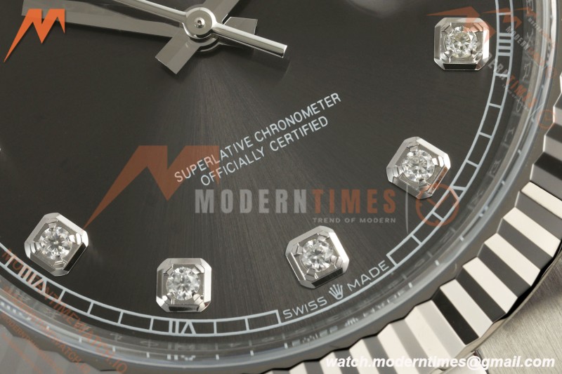 Rolex - Datejust 126334 41mm Oys Flt 904L SS/SS Gray/Dia SCF VR3235