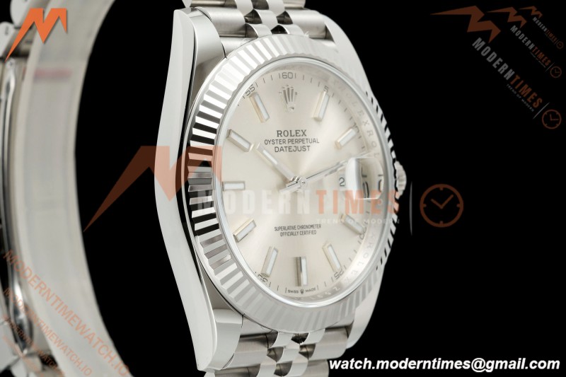 Rolex - Datejust 126334 41mm Jub Flt 904L SS/SS Silv/Stk SCF VR3235