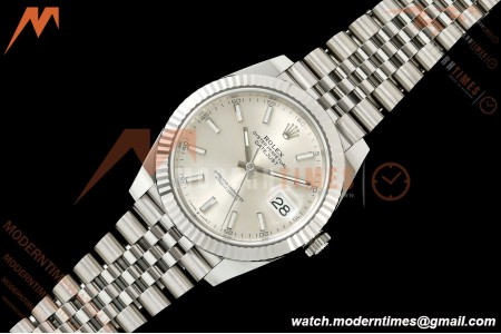 Rolex - Datejust 126334 41mm Jub Flt 904L SS/SS Silv/Stk SCF VR3235 | 롤렉스 데이트저스트 126334 41mm 주빌리 브레이슬릿 904L 스테인리스 스틸/실버 다이얼 스무스 베젤 VR3235 무브먼트