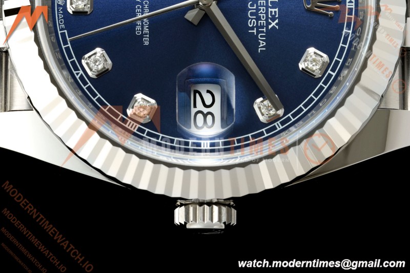 Rolex - Datejust 126334 41mm Jub Flt 904L SS/SS Blu/Dia SCF VR3235