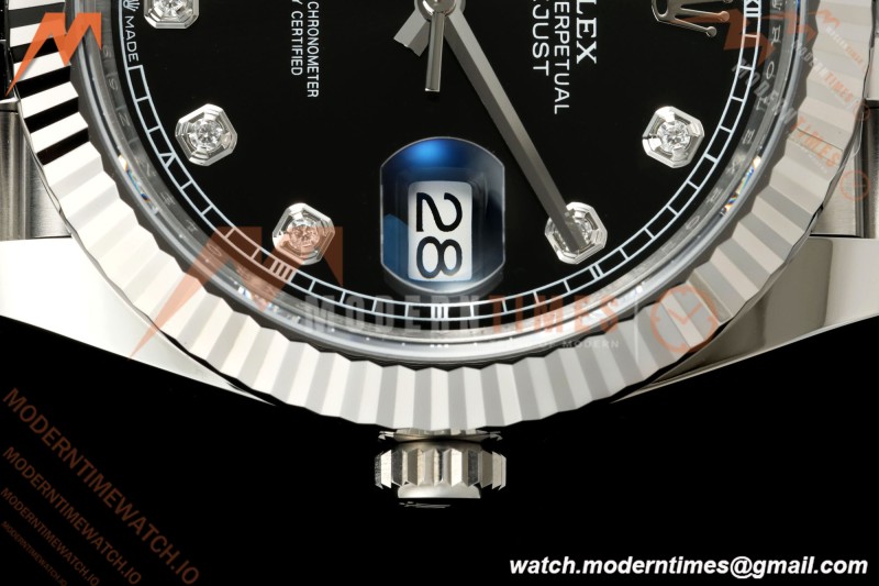 Rolex - Datejust 126334 41mm Jub Flt 904L SS/SS Blk/Dia SCF VR3235