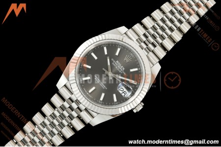 Rolex - Datejust 126334 41mm Jub Flt 904L SS/SS Gray/Stk SCF VR3235 | 롤렉스 데이트저스트 126334 41mm 주빌리 브레이슬릿 904L 스테인리스 스틸/스테인리스 스틸 그레이 다이얼 VR3235 무브먼트