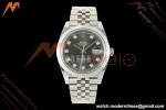 Rolex - Datejust 126334 41mm Jub Flt 904L SS/SS Gray/Dia SCF VR3235 | 롤렉스 데이트저스트 126334 41mm 주빌리 브레이슬릿 904L 스테인리스 스틸/스테인리스 스틸 그레이 다이얼 다이아몬드 인덱스 SCF VR3235 무브먼트