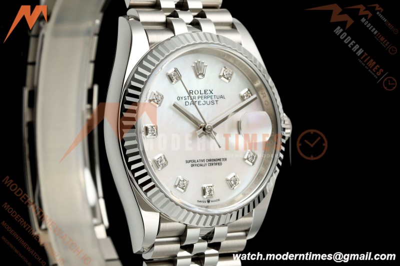 Rolex - Datejust 126234 36mm Jub Flt 904L SS/SS MOP/Dia Clean Plus DD3235