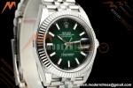 Rolex - Datejust 126334 41mm Jub Flt 904L SS/SS Ombre Green/Stk VSF V2 DD3235