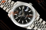 Rolex - Datejust 126334 41mm Jub Flt 904L SS/SS Blk/Stk MZF JH3235