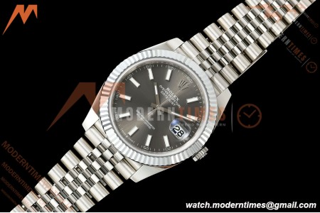 Rolex - Datejust 126334 41mm Jub Flt 904L SS/SS Grey/Stk MZF JH3235