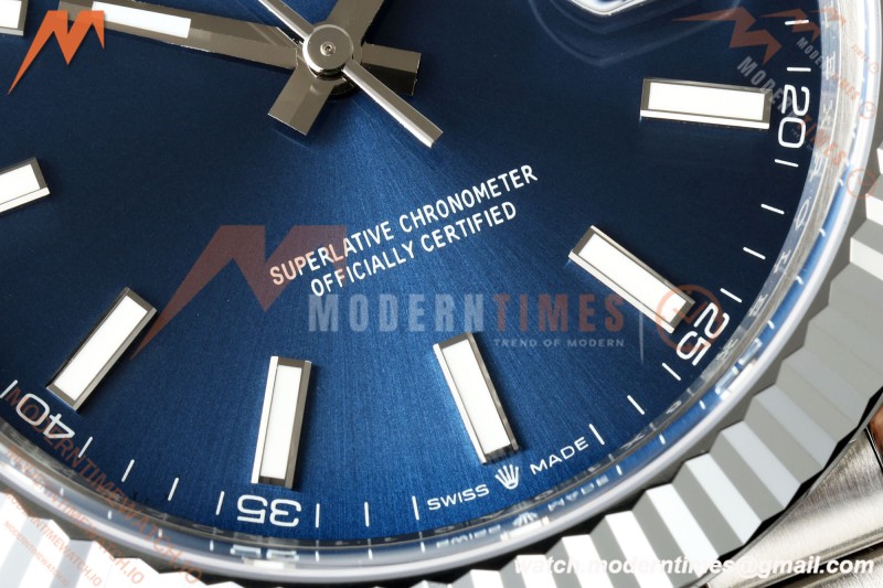Rolex - Datejust 126334 41mm Jub Flt 904L SS/SS Blue/Stk MZF JH3235