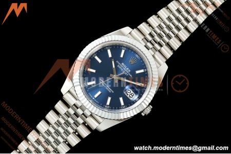 Rolex - Datejust 126334 41mm Jub Flt 904L SS/SS Blue/Stk MZF JH3235