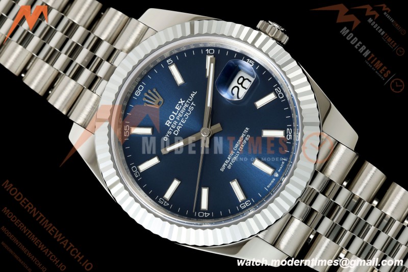 Rolex - Datejust 126334 41mm Jub Flt 904L SS/SS Blue/Stk MZF JH3235