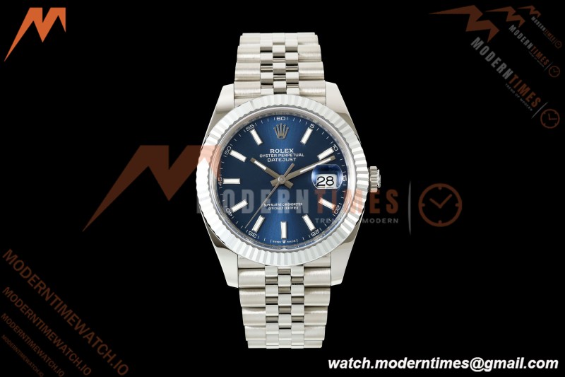 Rolex - Datejust 126334 41mm Jub Flt 904L SS/SS Blue/Stk MZF JH3235