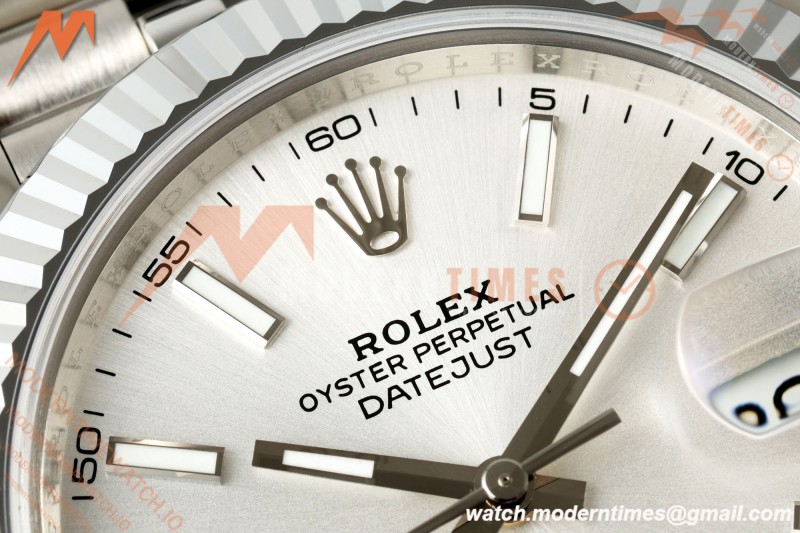Rolex - Datejust 126334 41mm Jub Flt 904L SS/SS Silver/Stk MZF JH3235