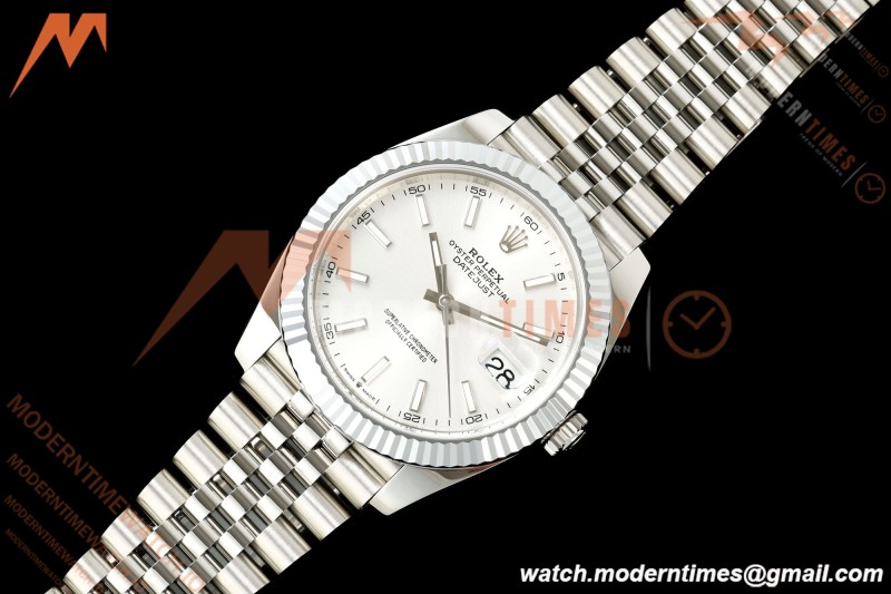 Rolex - Datejust 126334 41mm Jub Flt 904L SS/SS Silver/Stk MZF JH3235