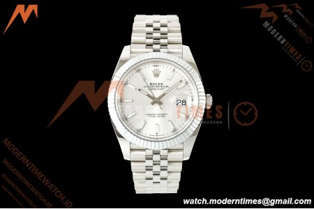 Rolex - Datejust 126334 41mm Jub Flt 904L SS/SS Silver/Stk MZF JH3235