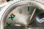 Rolex - Datejust 126334 41mm Wimbledon Jub Flt 904L SS/SS Grey/Rmn MZF JH3235