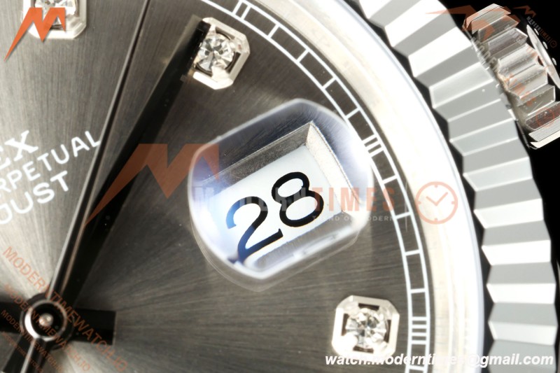 Rolex - Datejust 126334 41mm Jub Flt 904L SS/SS Grey/Dia MZF JH3235