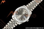 Rolex - Datejust 126334 41mm Jub Flt 904L SS/SS Grey/Dia MZF JH3235