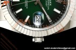 Rolex - Datejust 126334 41mm Oys Flt 904L SS/SS Ombre Green/Stk ERF JH3235 Free Sprung