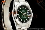 Rolex - Datejust 126334 41mm Oys Flt 904L SS/SS Ombre Green/Stk ERF JH3235 Free Sprung