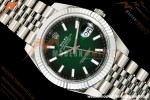 Rolex - Datejust 126334 41mm Jub Flt 904L SS/SS Ombre Green/Stk RGF JH3235 Free Sprung