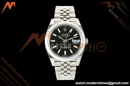 Rolex - Datejust 126334 41mm Jub Flt 904L SS/SS Blk/Stk RGF JH3235 Free Sprung