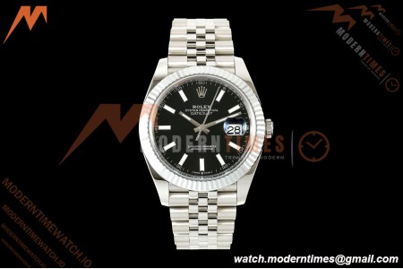 Rolex - Datejust 126334 41mm Jub Flt 904L SS/SS Blk/Stk RGF JH3235 Free Sprung