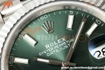 Rolex - Datejust 126334 41mm Jub Flt 904L SS/SS Mint Green/Stk RGF JH3235 Free Sprung