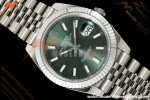 Rolex - Datejust 126334 41mm Jub Flt 904L SS/SS Mint Green/Stk RGF JH3235 Free Sprung