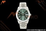 Rolex - Datejust 126334 41mm Jub Flt 904L SS/SS Mint Green/Stk RGF JH3235 Free Sprung