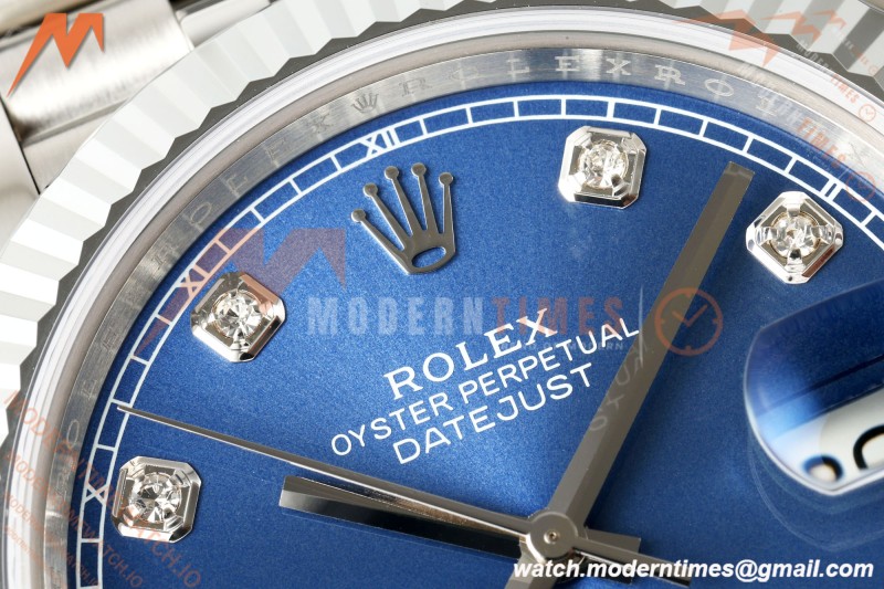 Rolex - Datejust 126334 41mm Jub Flt 904L SS/SS Blue/Dia RGF JH3235 Free Sprung