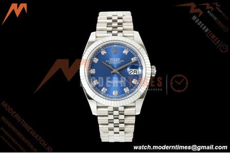 Rolex - Datejust 126334 41mm Jub Flt 904L SS/SS Blue/Dia RGF JH3235 Free Sprung