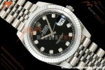 Rolex - Datejust 126334 41mm Jub Flt 904L SS/SS Blk/Dia RGF JH3235 Free Sprung