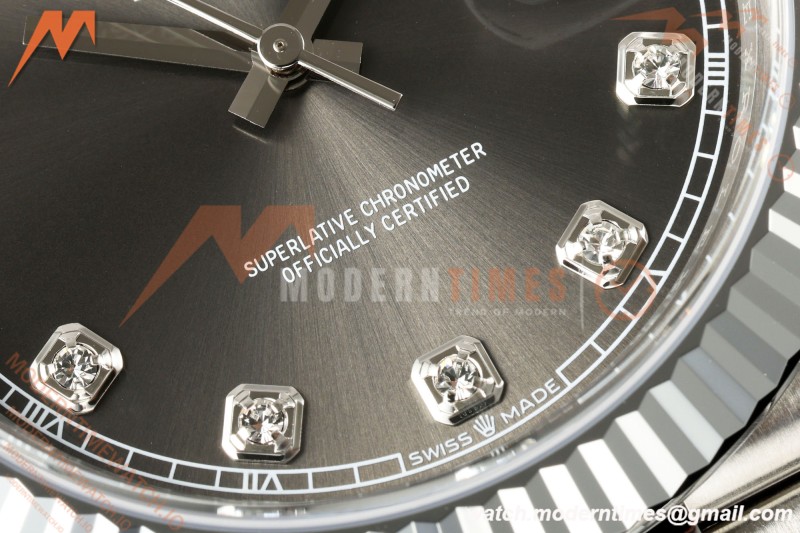 Rolex - Datejust 126334 41mm Jub Flt 904L SS/SS Grey/Dia RGF JH3235 Free Sprung