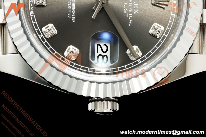 Rolex - Datejust 126334 41mm Jub Flt 904L SS/SS Grey/Dia RGF JH3235 Free Sprung